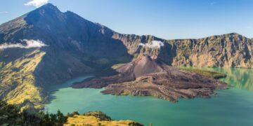 The trip that ended in tragedy - tourist falls into the crater of an active volcano while having her photo taken - happened in Indonesia