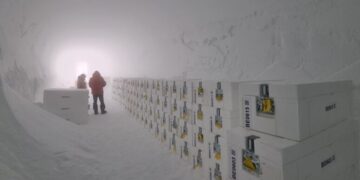 The oldest ice ever recovered in history travels from Antarctica to the UK to reveal what the Earth's atmosphere was like over a million years ago