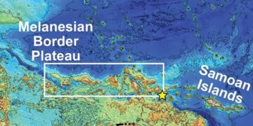 It's official—the Melanesian Border Plateau, larger than Idaho, began forming 120 million years ago and continues to grow beneath the Pacific