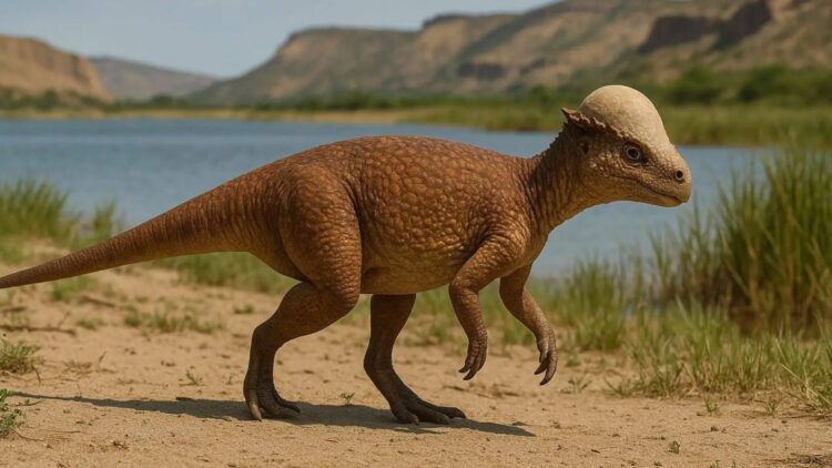 Historic discovery in Mongolia—the oldest and most complete fossil of a dinosaur with a dome-shaped skull has been found, 15 million years older than those previously known 1 Historic discovery in Mongolia—the oldest and most complete fossil of a dinosaur with a dome-shaped skull has been found, 15 million years older than those previously known