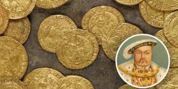 The discovery no one expected—a British family uncovers a Tudor treasure buried in their garden since the time of Henry VIII