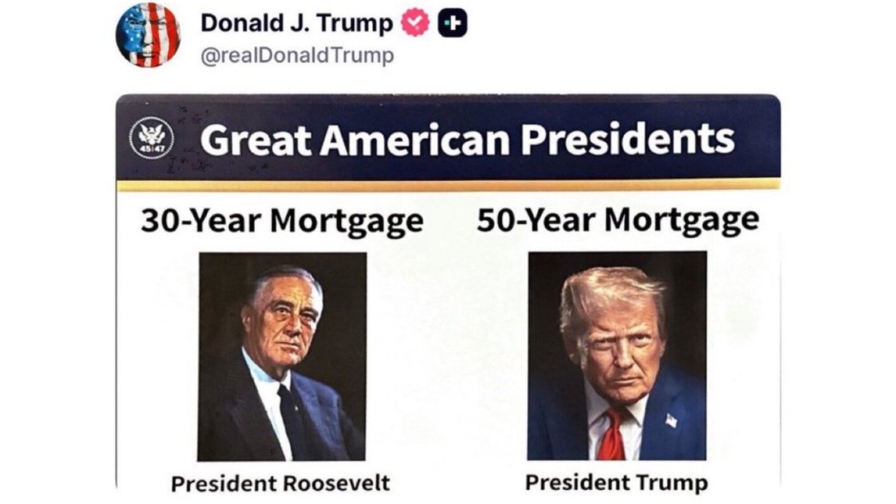 Confirmed—Donald Trump's proposed new 50-year mortgage could change the way people buy homes in the US forever