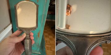 He bought an antique mirror for $9.99 at a thrift store and discovered an engraving that changed everything