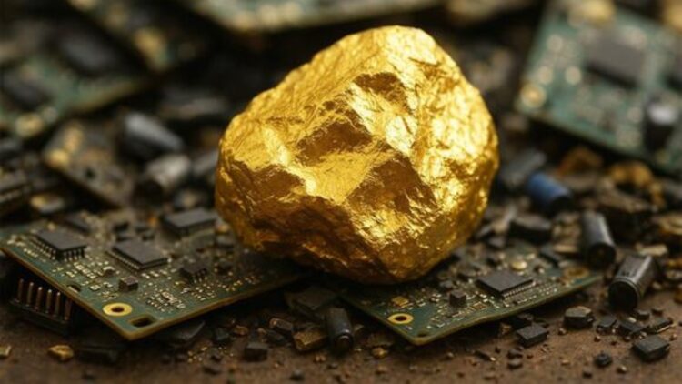 Don't throw away this electronic device—it could make you rich, as it contains 450 milligrams of 22-karat gold