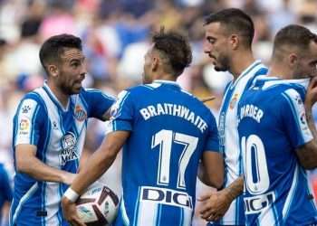 Espanyol goles Joselu Expósito Braithwaite
