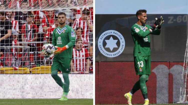 alvaro fernandez benjamin lecomte numeros porteros espanyol