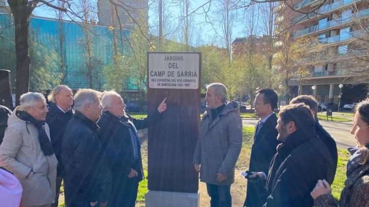 placa estadio sarria centenario
