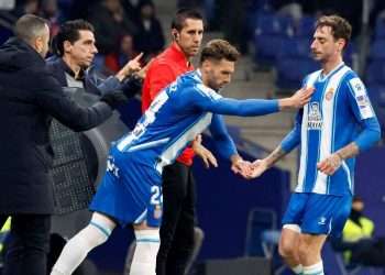 fernando calero problemas fisicos espanyol real sociedad rcde stadium laliga santander 2022-23 derrota