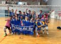La SD Espanyol de Voleibol celebra el triunfo | Arnau Baqué